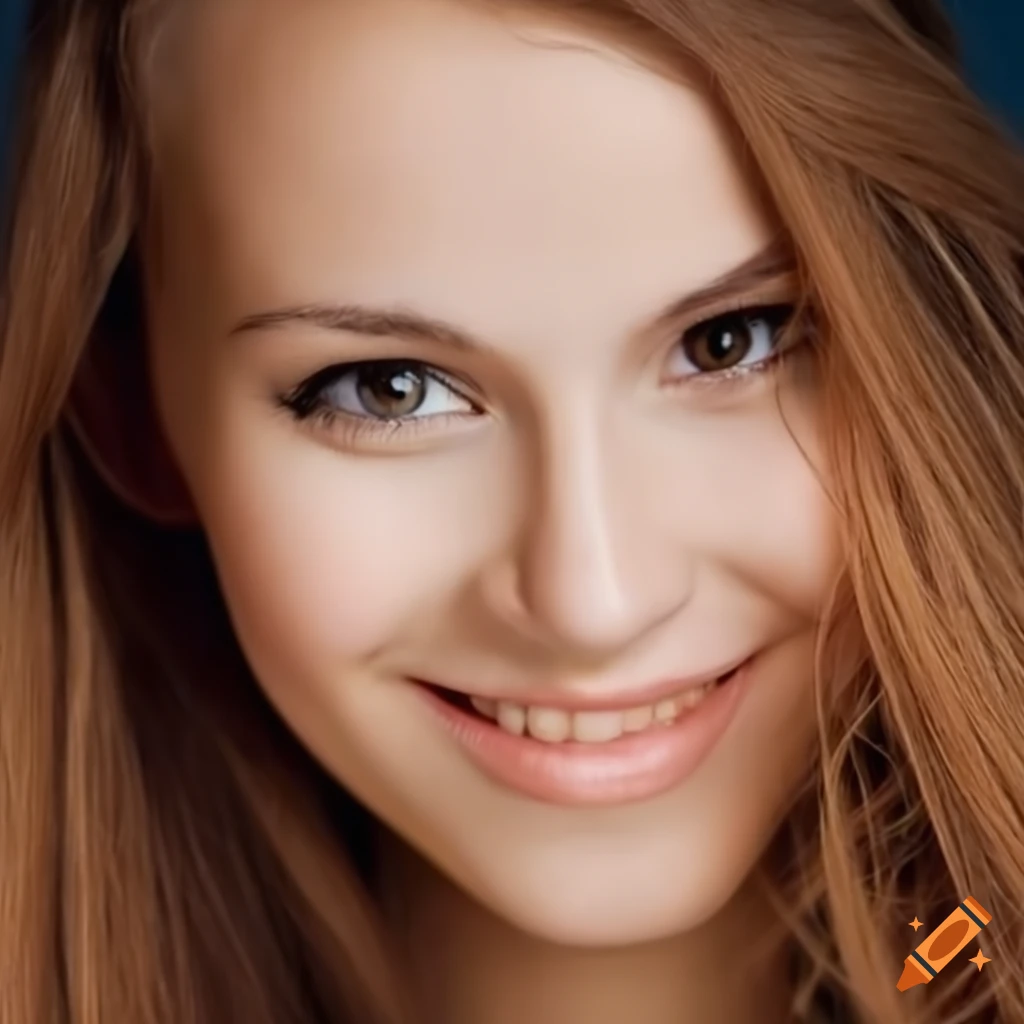 portrait of a beautiful woman with a bright smile