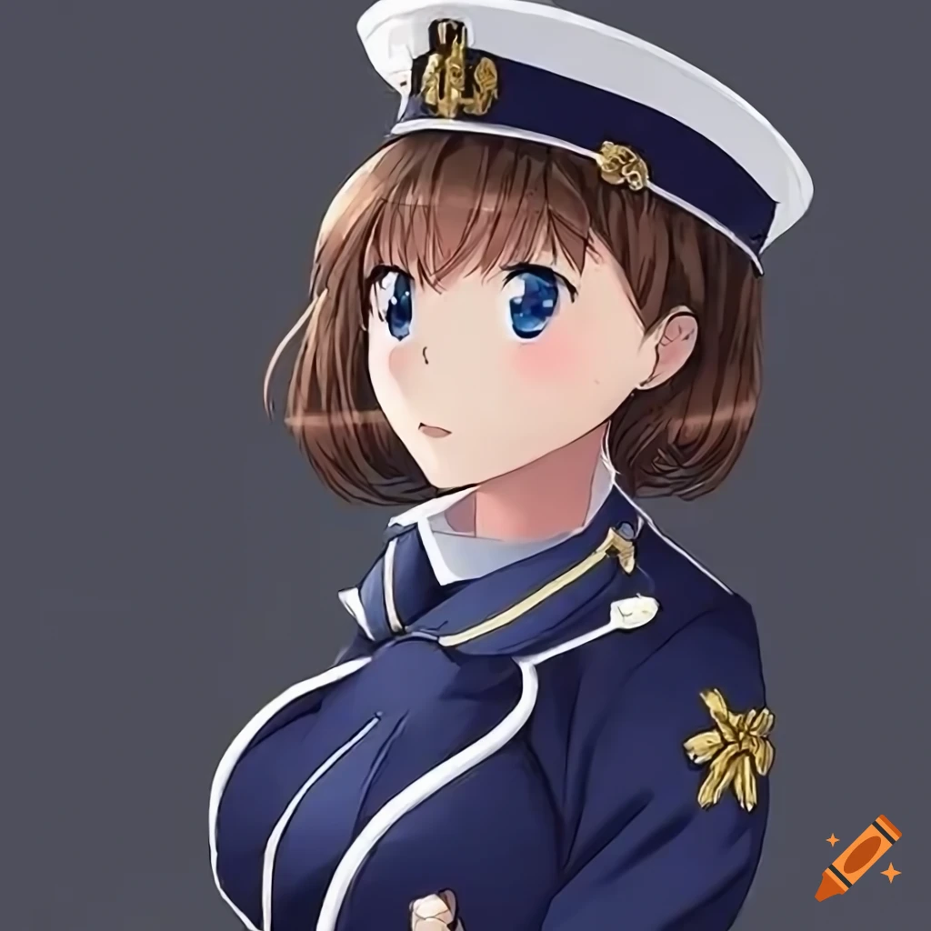 Boy in russian navy uniform in anime style on Craiyon