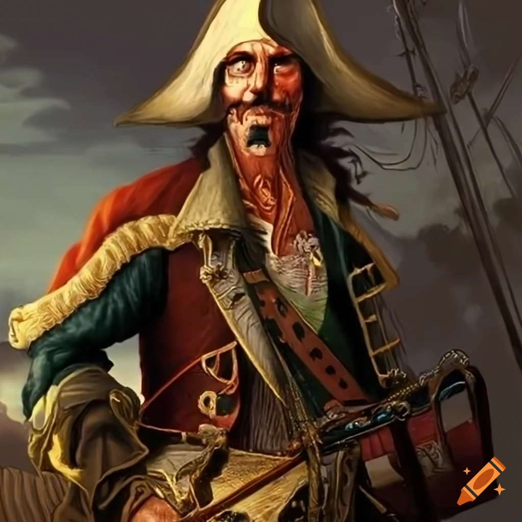 Painting of a pirate captain from 1668