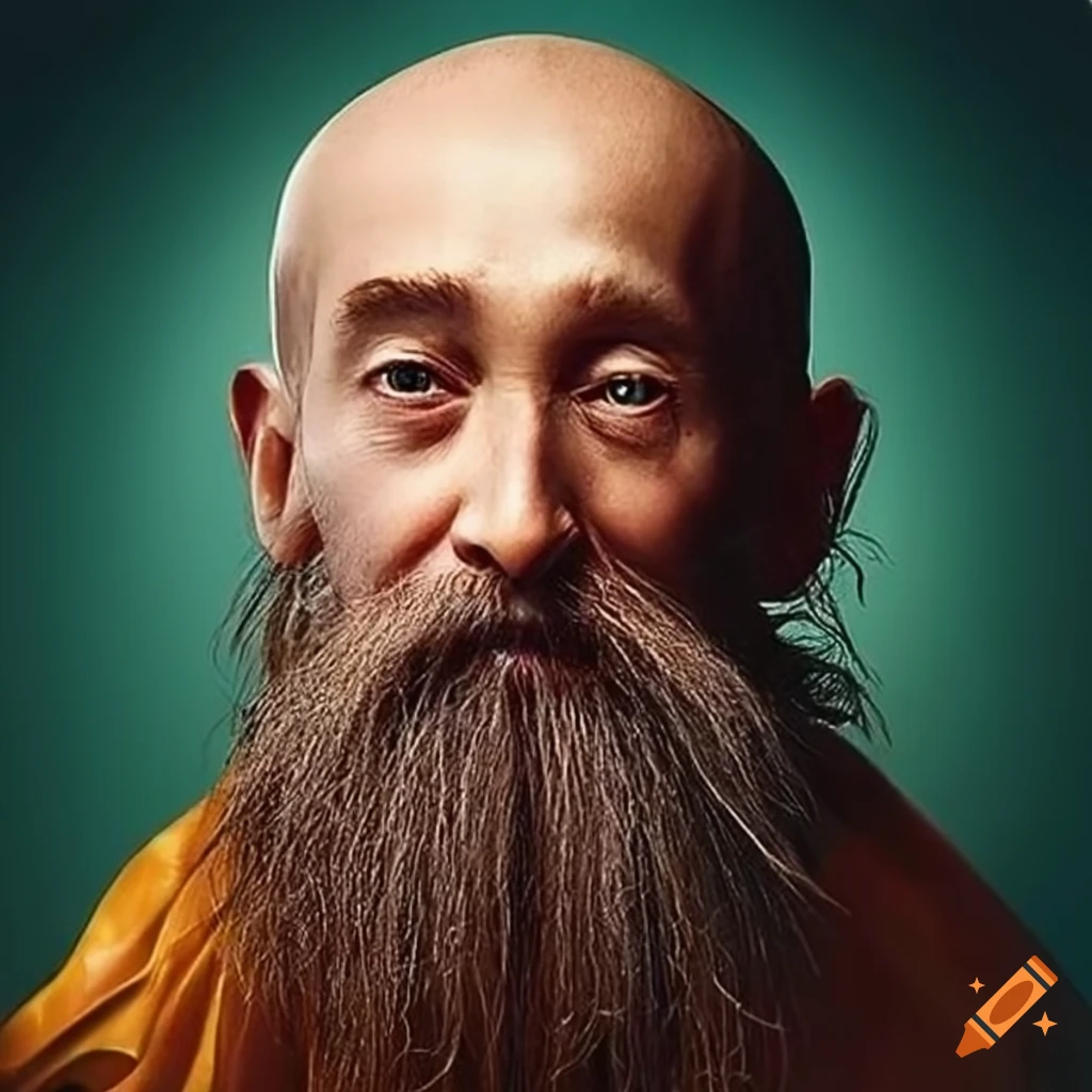 portrait of a wise male magic teacher with a beard
