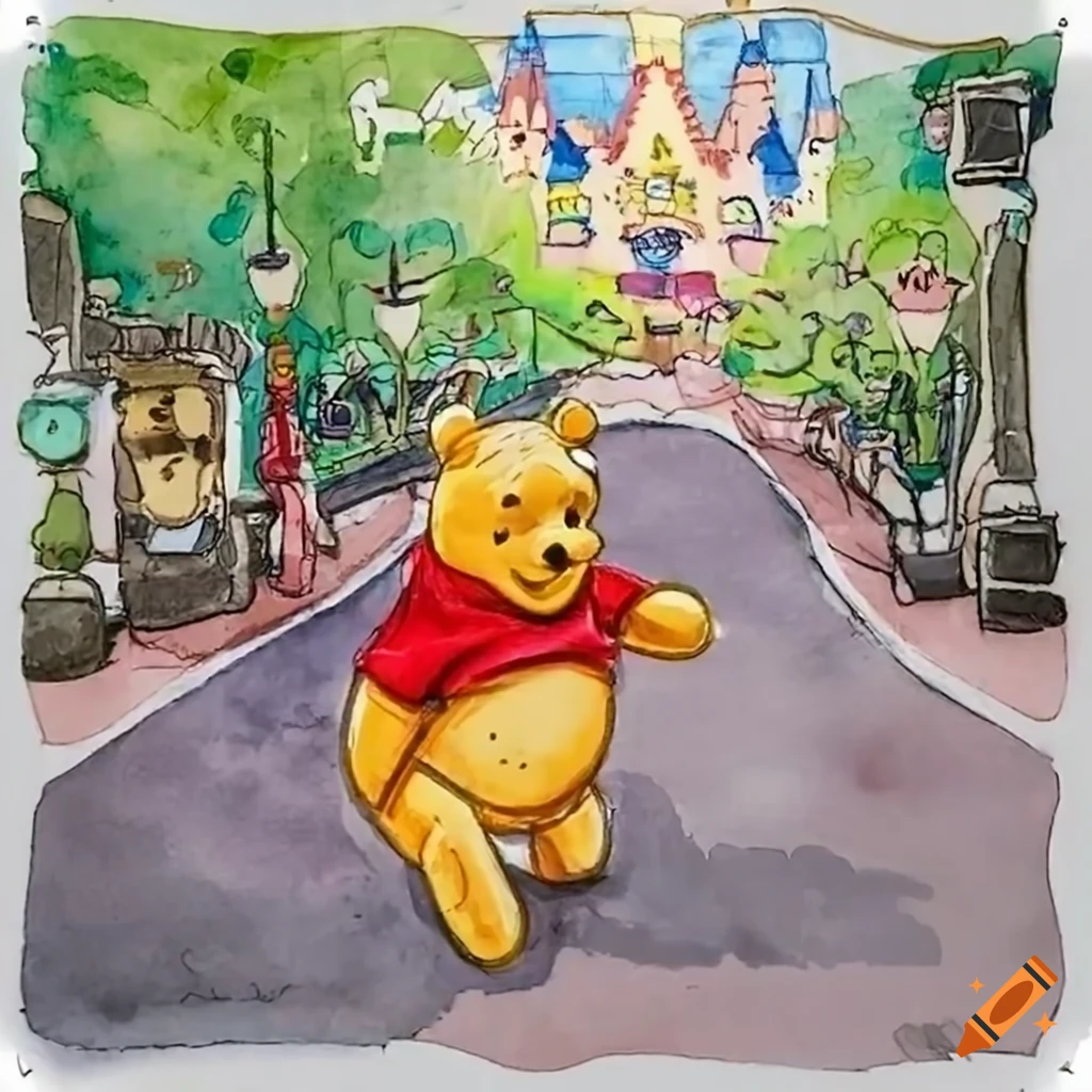 winnie the pooh and piglet drawings