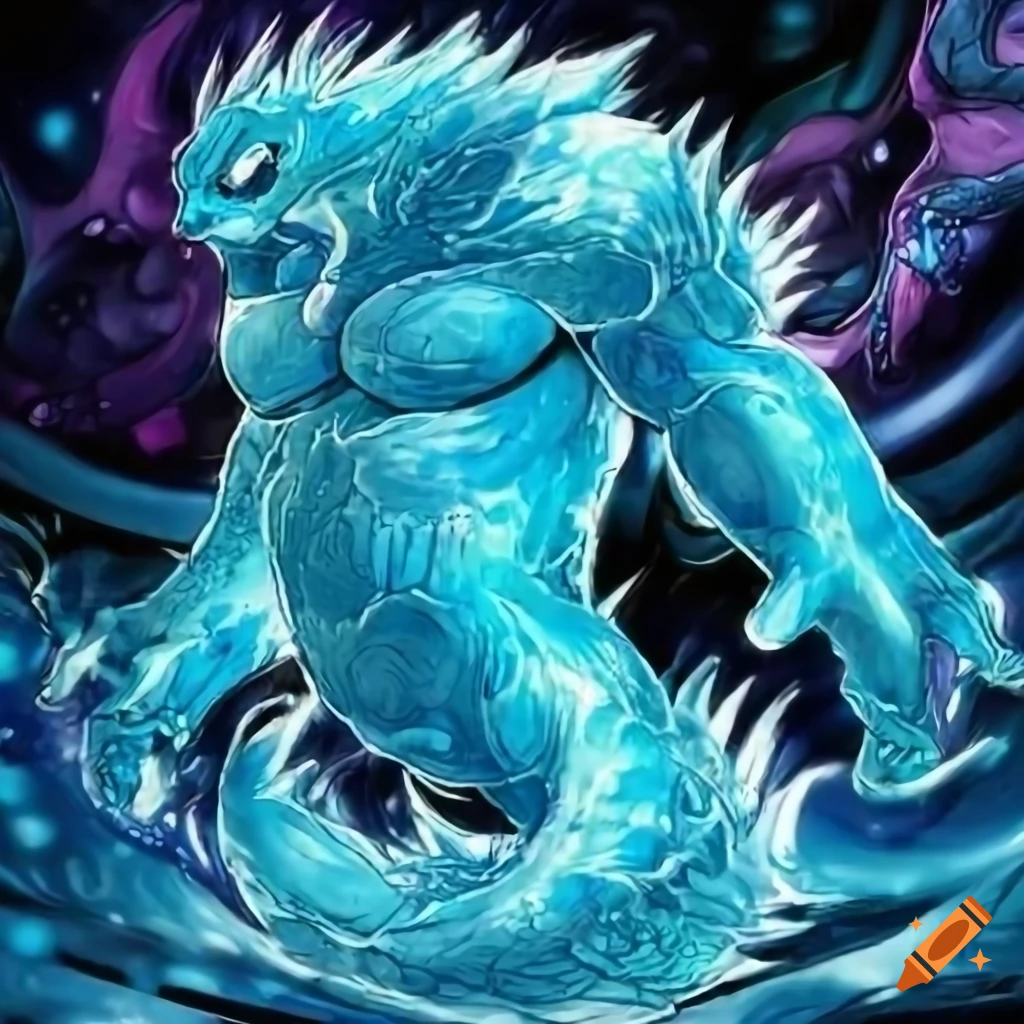 Water elemental artwork from yugioh card