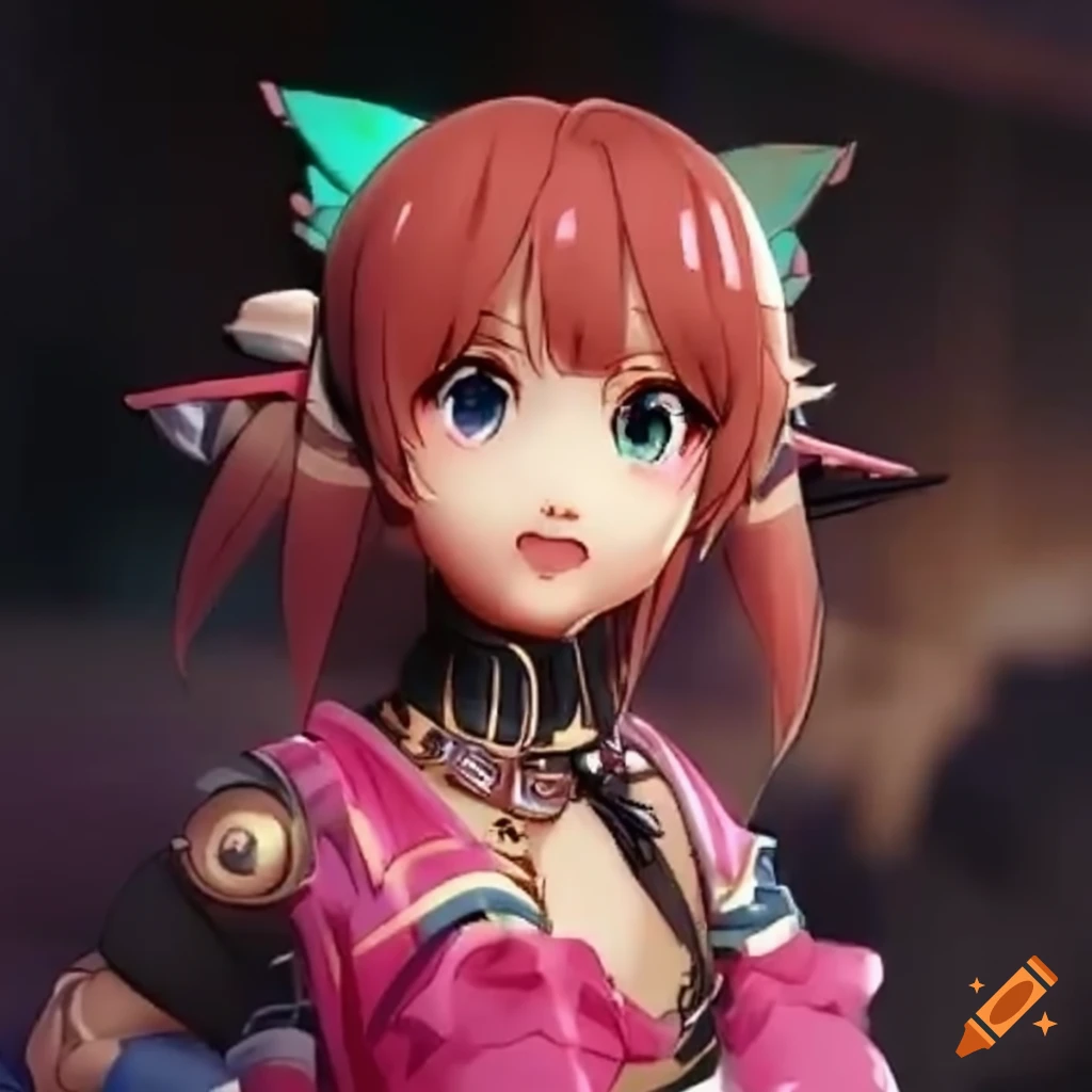 digital artwork of virtual idol dancing