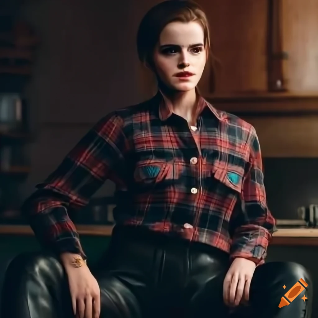 Emma Watson-inspired fashion on a farmhouse kitchen table