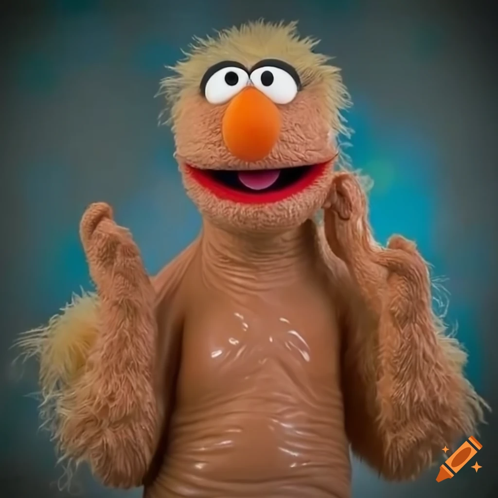 realistic latex puppets from Sesame Street