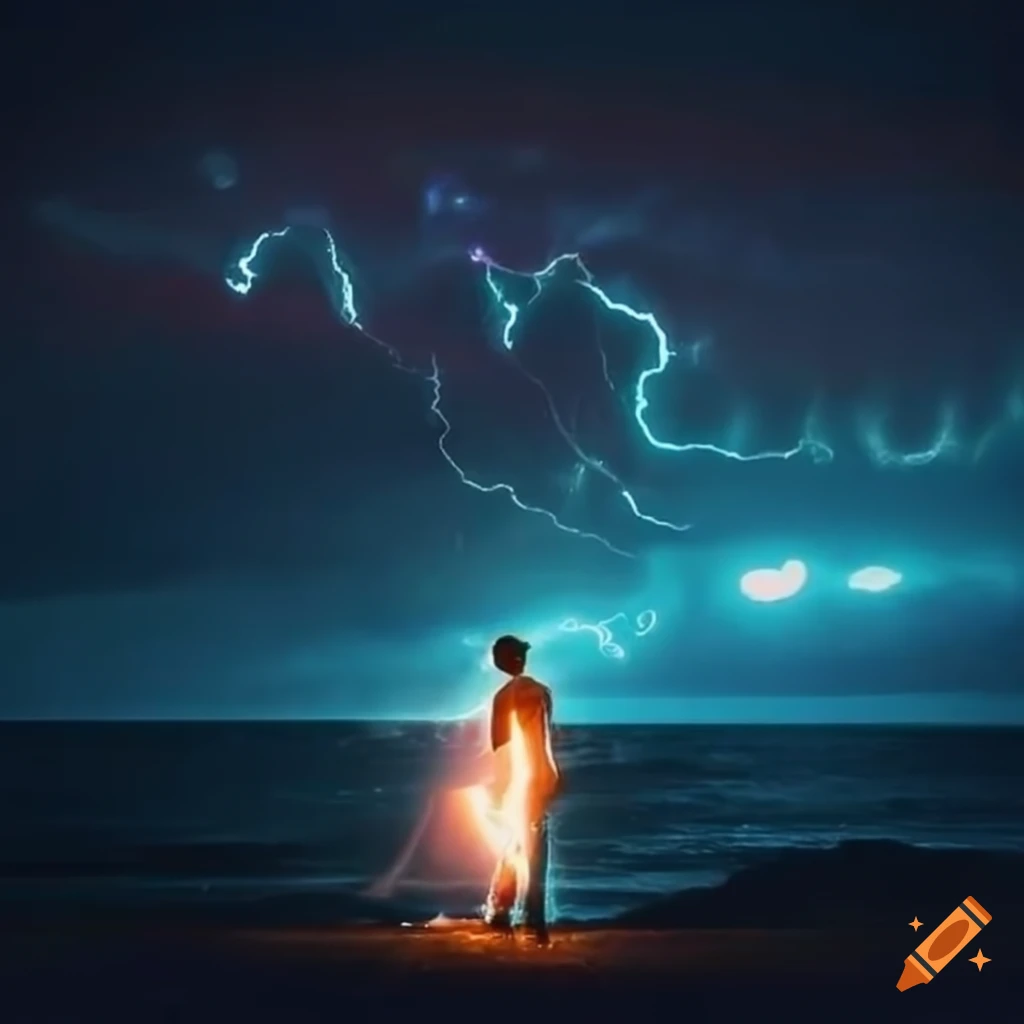 romantic-couple-in-a-storm-with-sparkling-lights