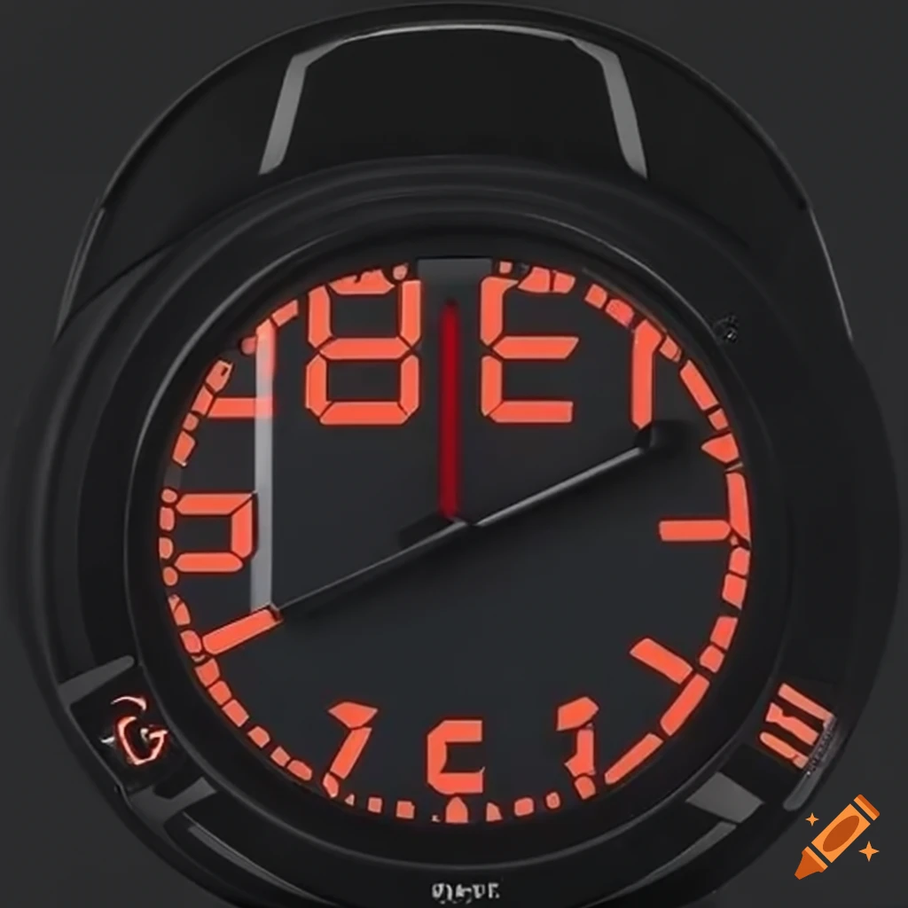 Modern digital clock by free brand