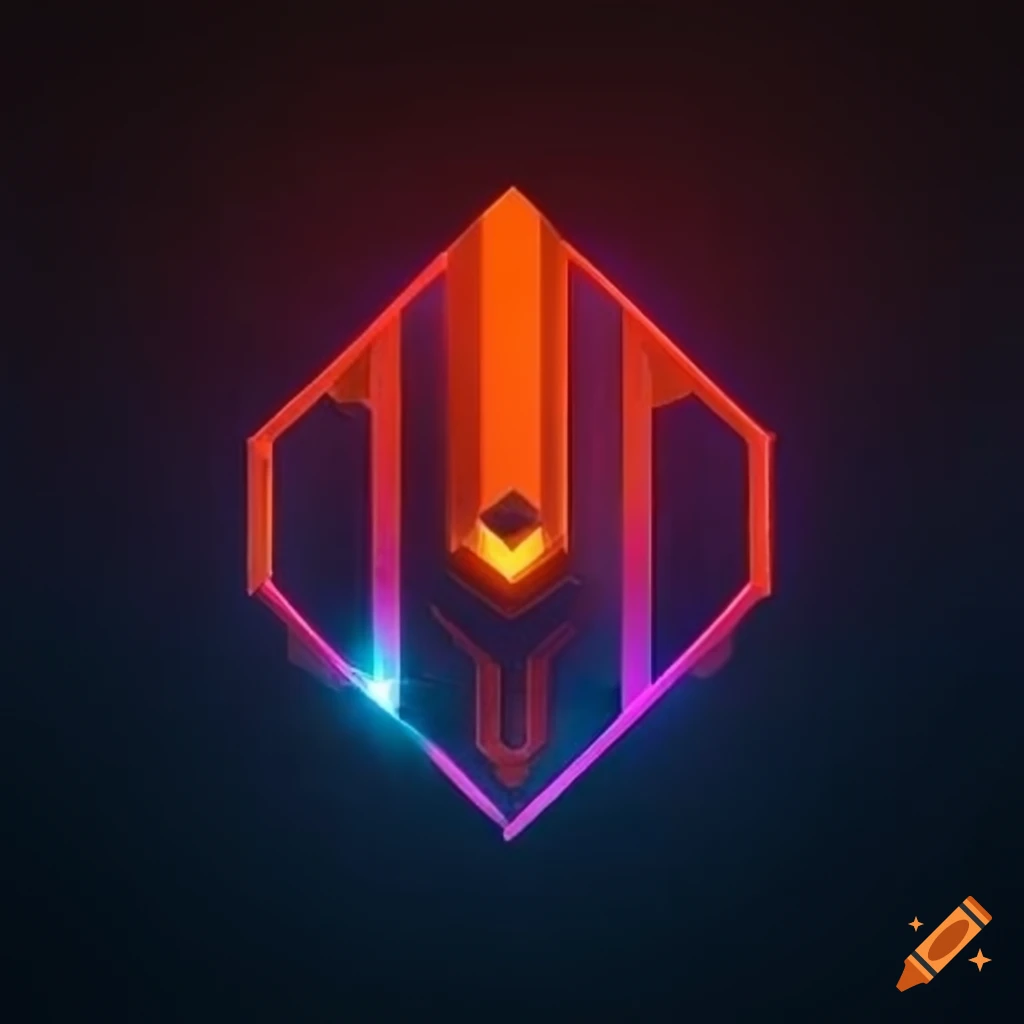 Symbol for a cyberpunk character named blackout on Craiyon