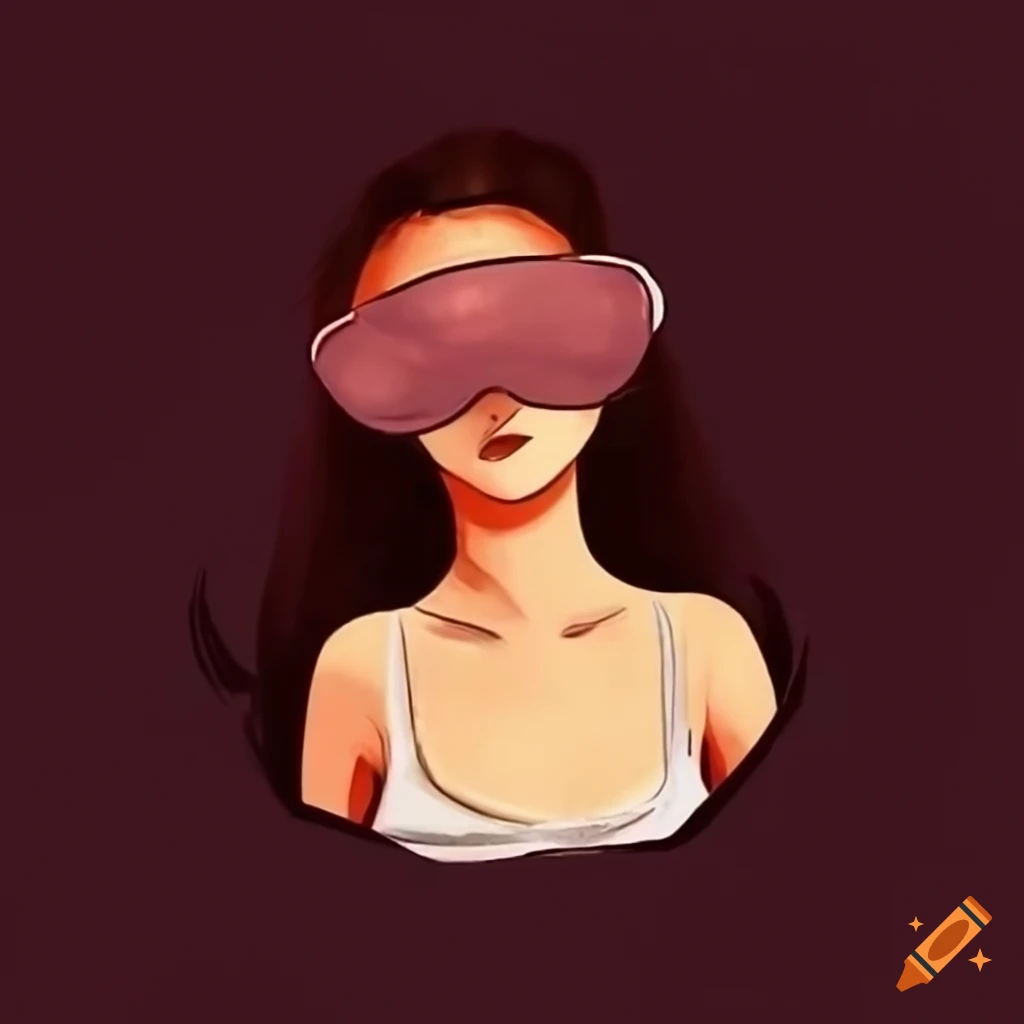 person sleeping with a sleeping mask