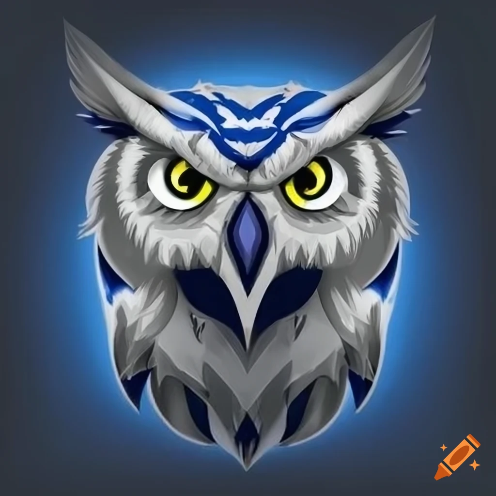 Anderson Shiro sports team logo with fierce looking owl eyes