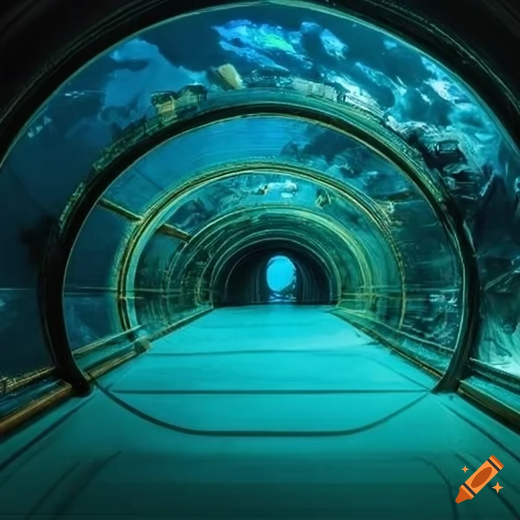 Glass Top Tunnels In Atlantis City On Craiyon