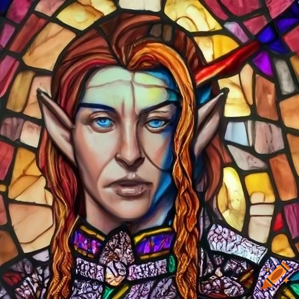 stained-glass-art-of-a-powerful-elf-character-on-craiyon