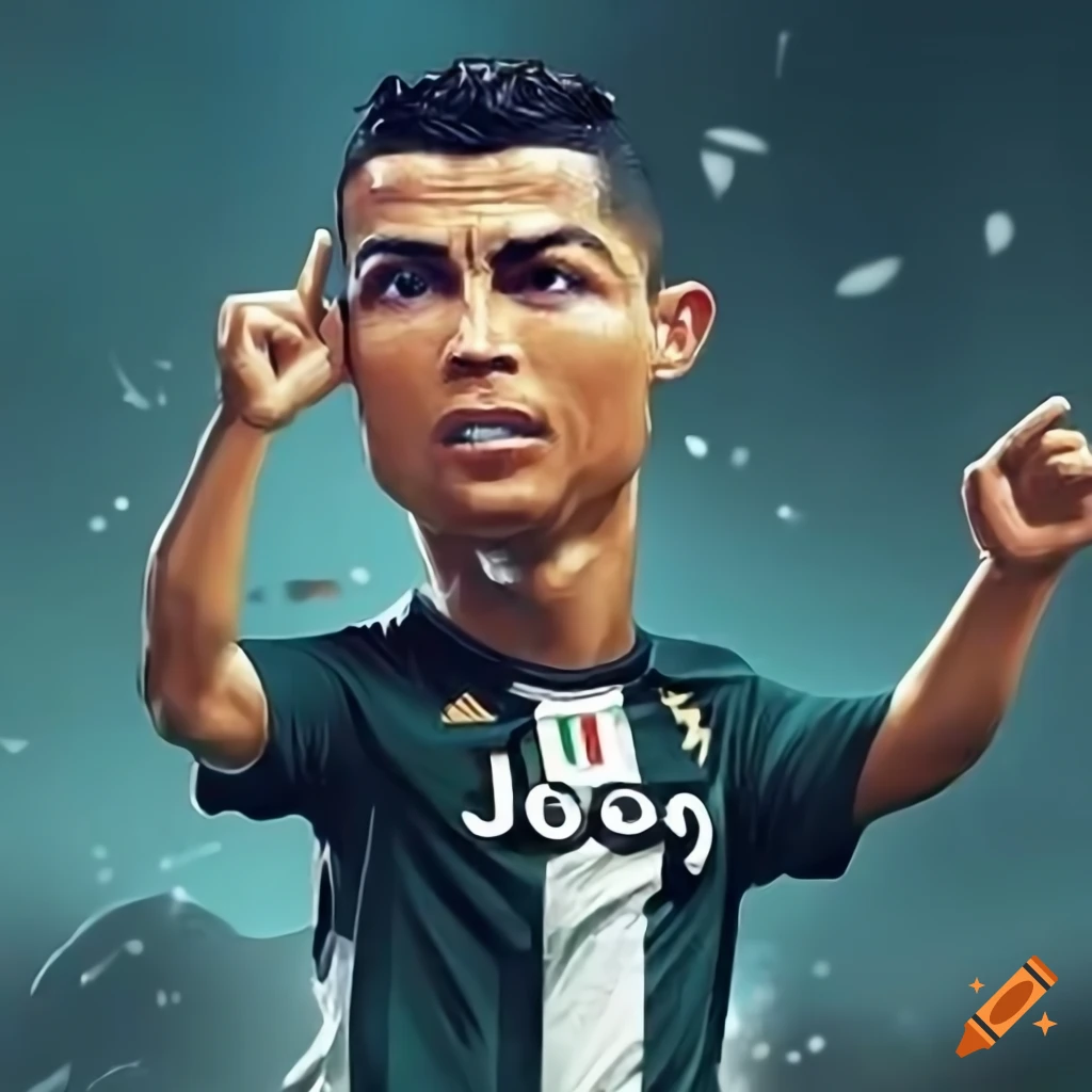 animación de Cristiano Ronaldo con fondo
