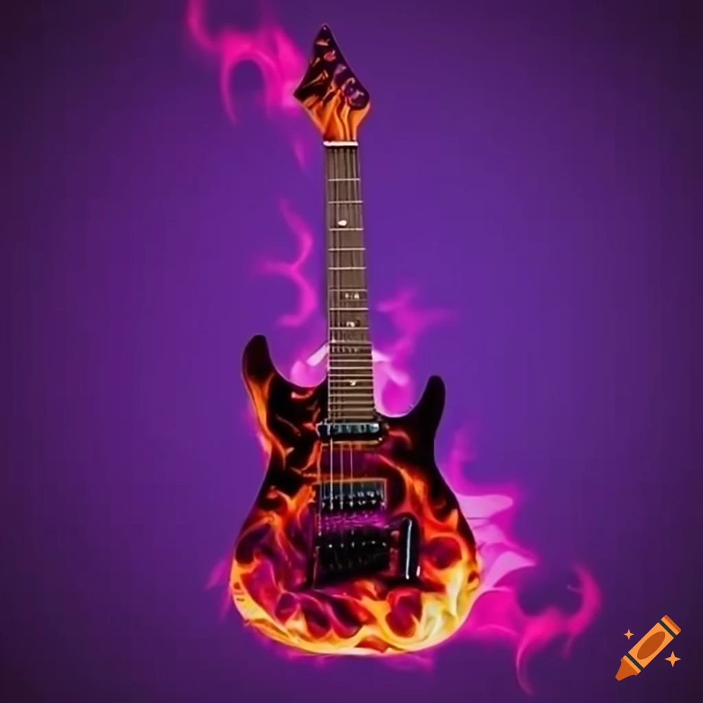 Fireball Electric Guitar - Rock On with Fire