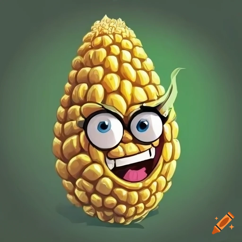 Cartoon Corn Character For Board Game Card On Craiyon