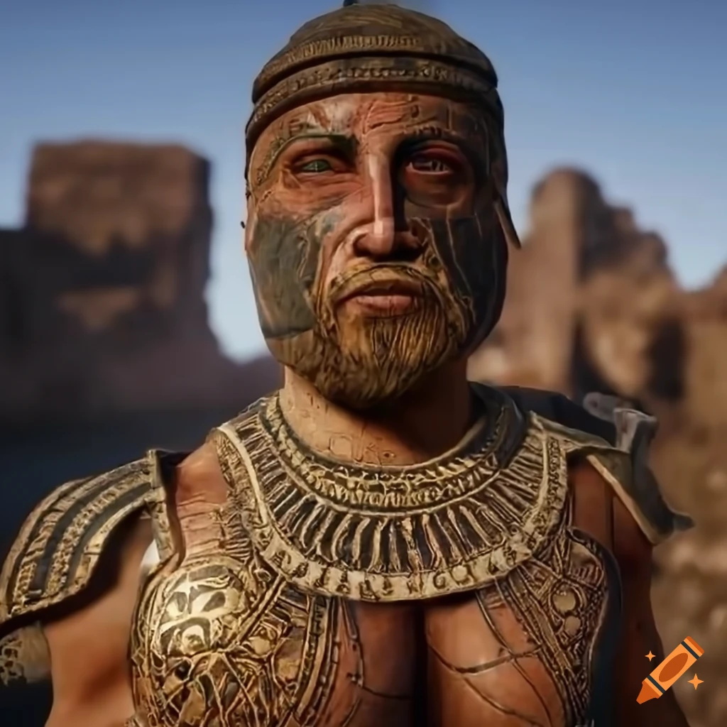 unreal-engine-5-rendering-of-warriors-in-an-ancient-town