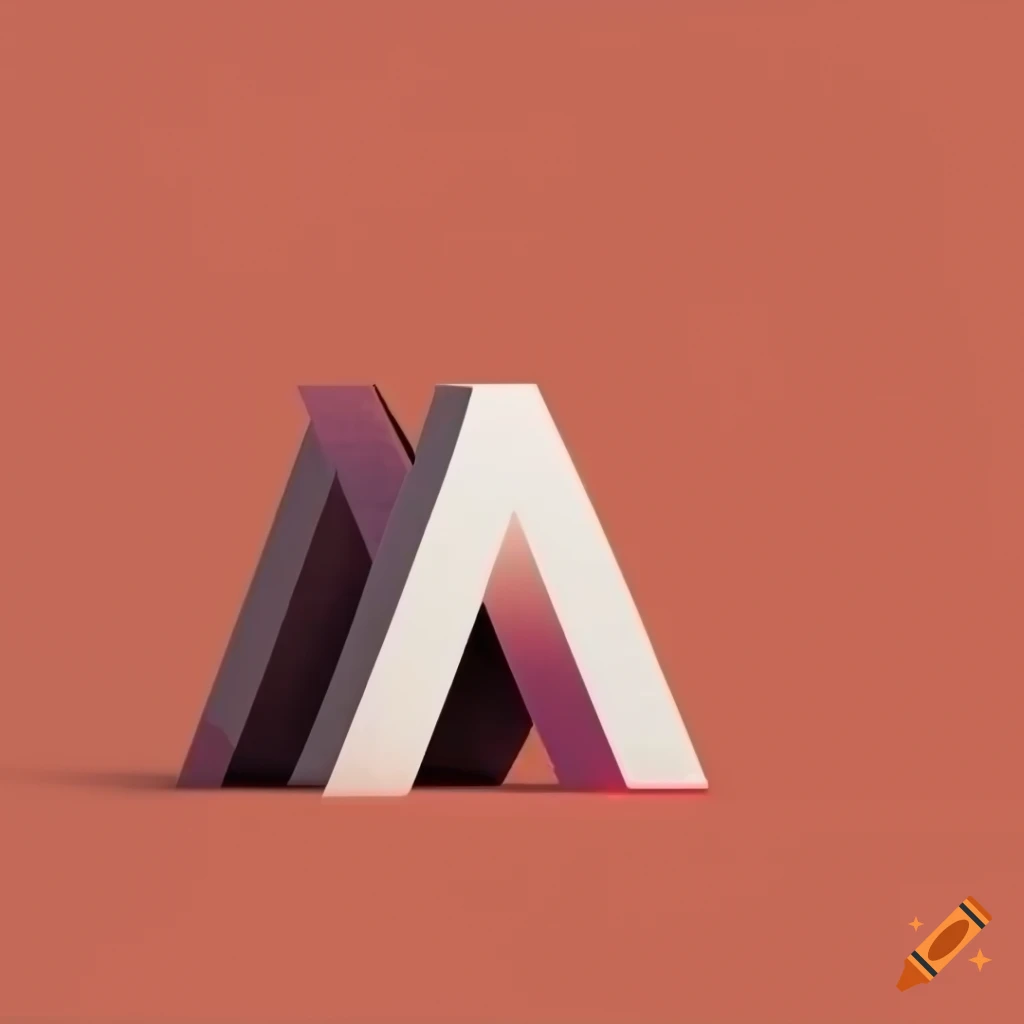 minimalist logo design with two identical letters A