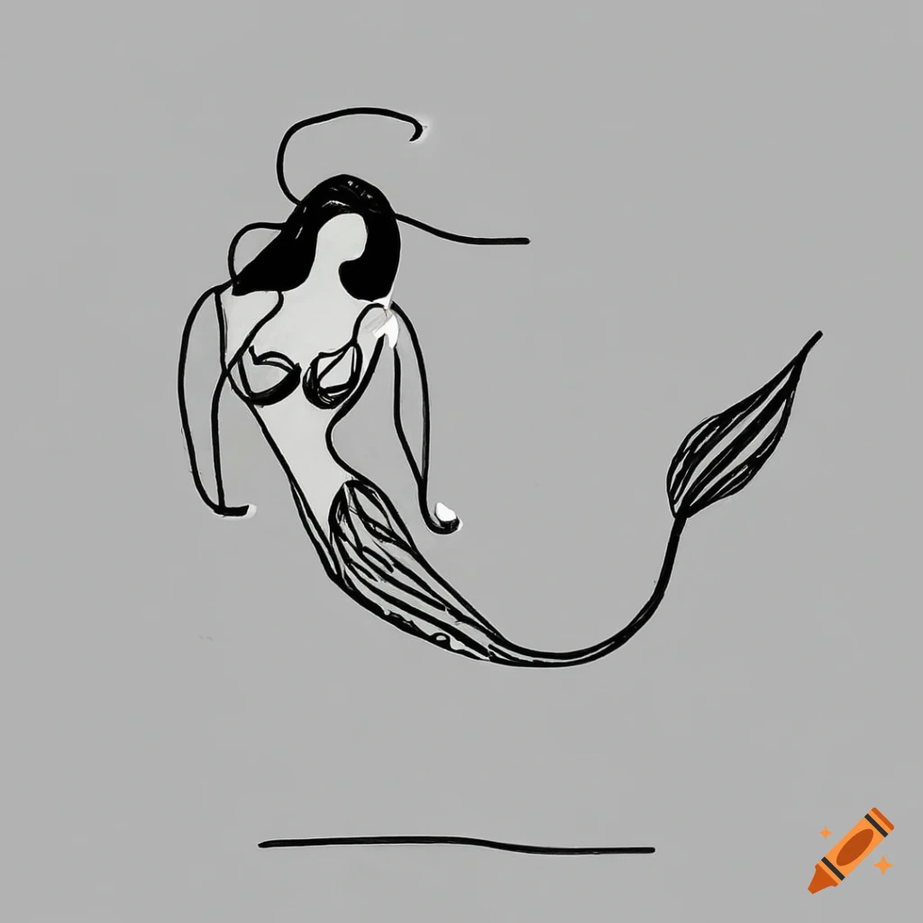 Mermaid on Island-pencil Drawing-mermaid Realistic Drawings-black and White  Sketch - Etsy