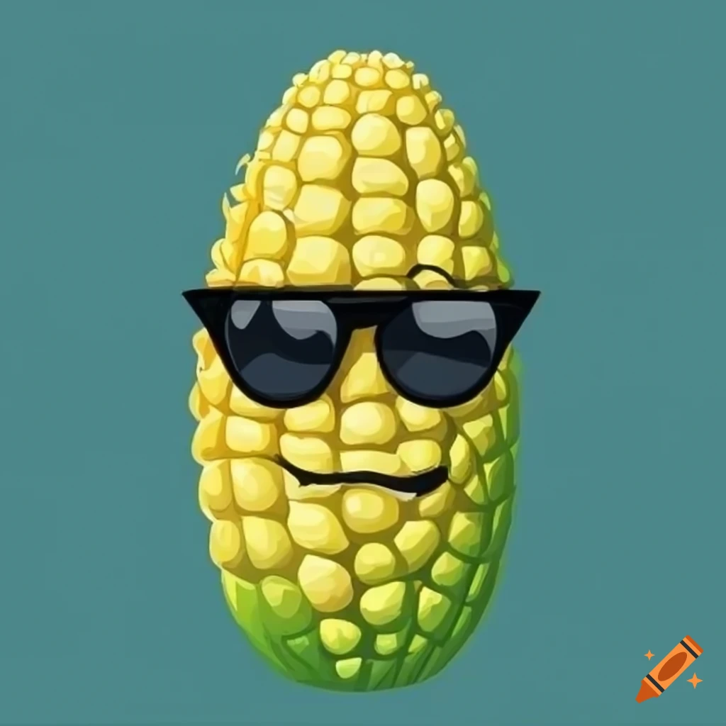 Cute Corn Happy Cartoon Character Stock Illustration - Illustration of  yellow, graphic: 281785567