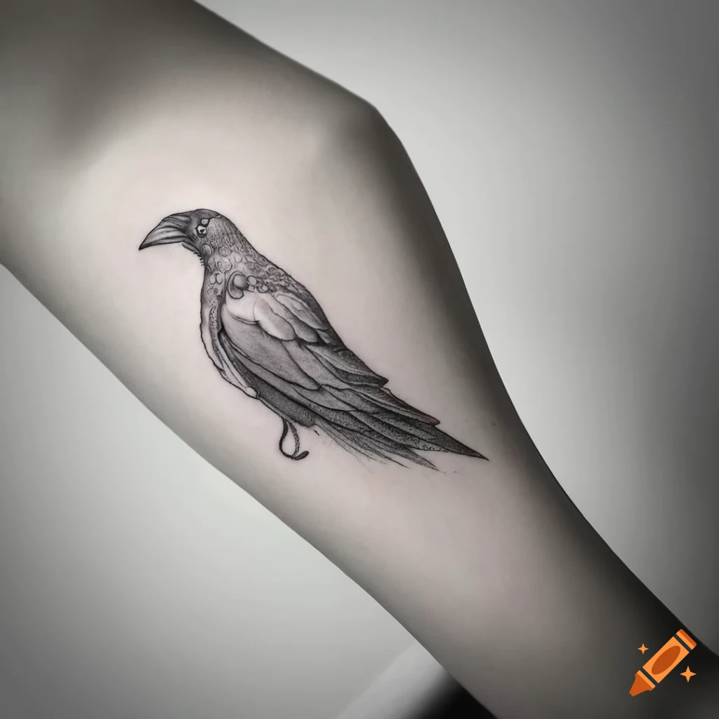 Crow tattoo Stock Vector Images - Alamy