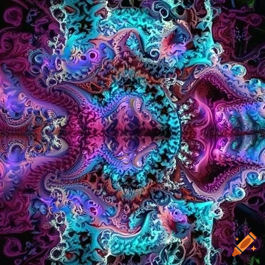 abstract 3d fractal shapes