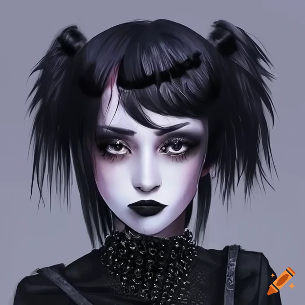 image of a goth teen hacker