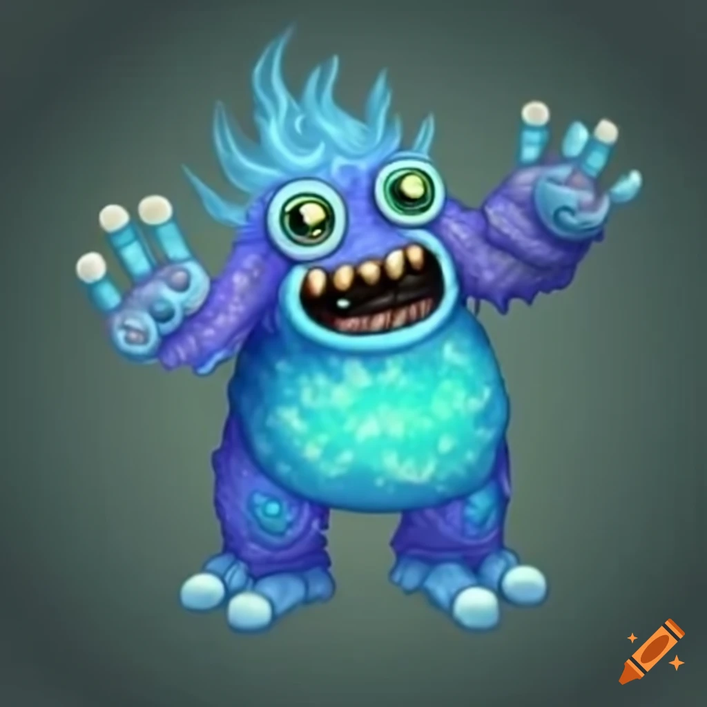 Crystals in my singing monsters game on Craiyon