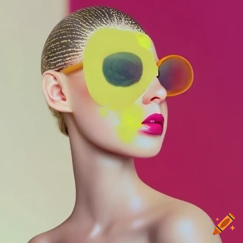 photographic rendering of a chic fashion model