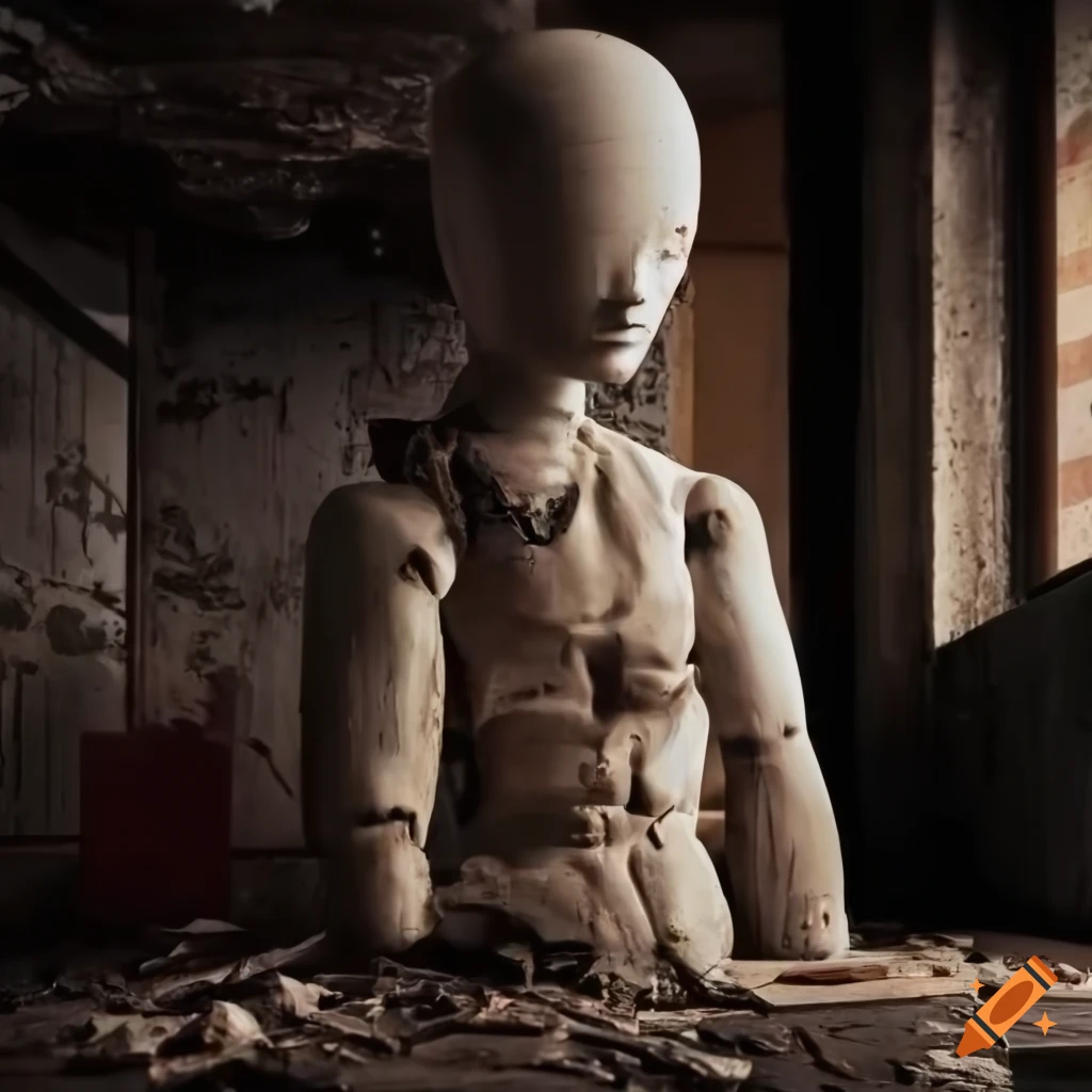 Mannequins chilling in a basement on Craiyon