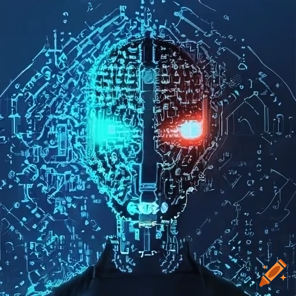 logo for a hacker company with neural network references