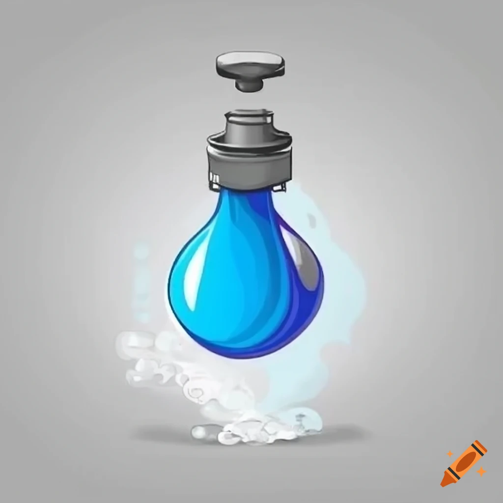 Exploding water pipe cartoon illustration on Craiyon