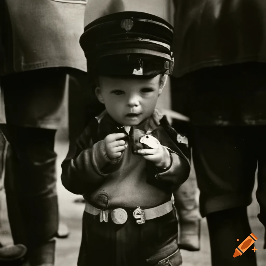vintage photograph of three boys in sergeant uniforms