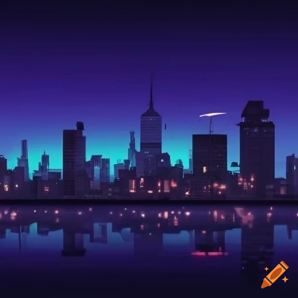 city night background