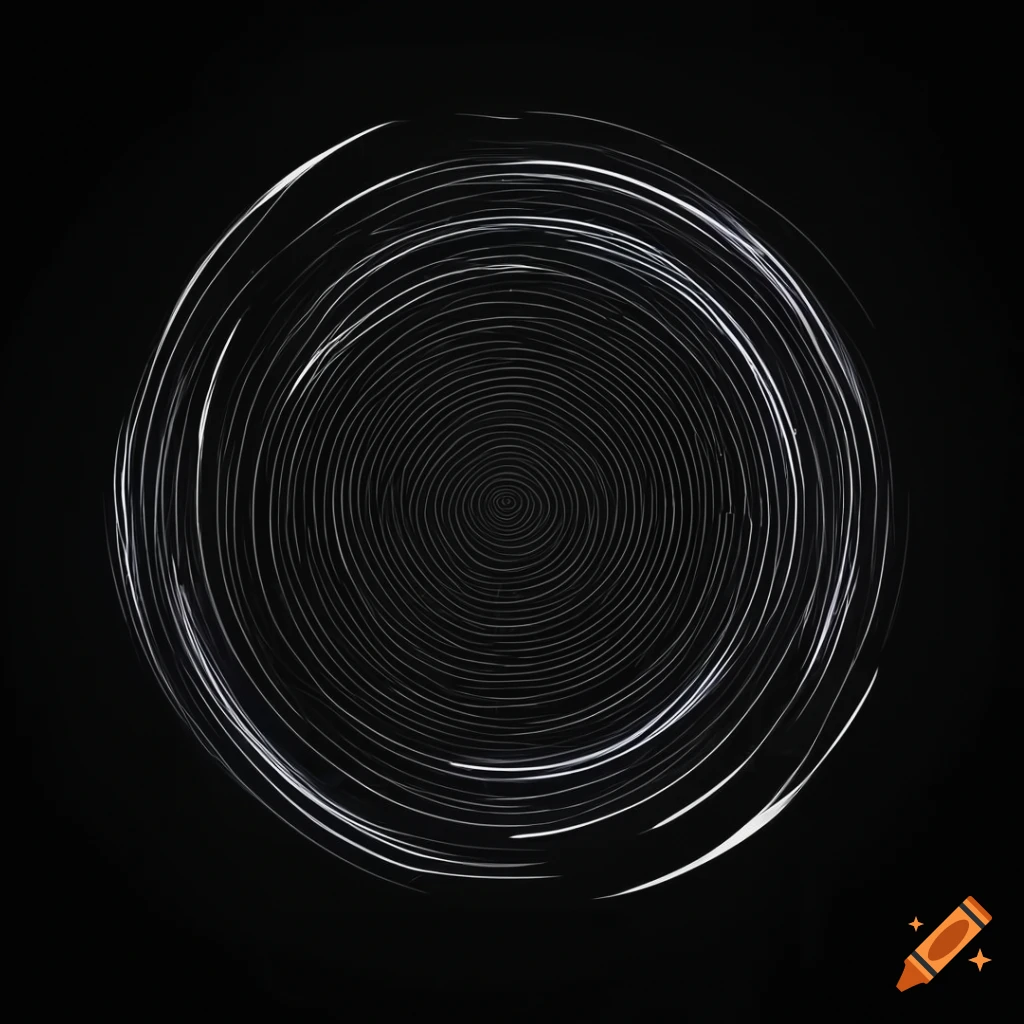 Minimalistic black illustration representing sound waves on Craiyon