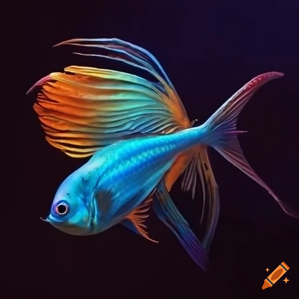 Image of a magical fish on Craiyon
