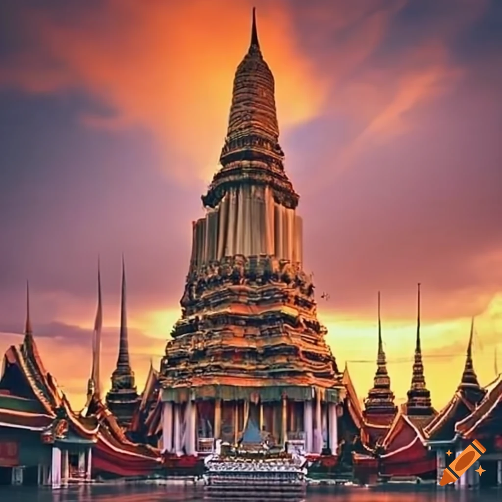 Cityscape Of Bangkok Skyline On Craiyon