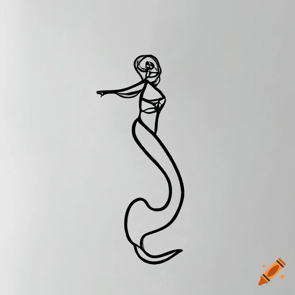 Mythic PNG Transparent, Black And White Line Drawing Simple Color Tattoo  Design Mythical Mermaid, Tattoo Drawing, Mermaid Drawing, Wing Drawing PNG  Image For Free Download