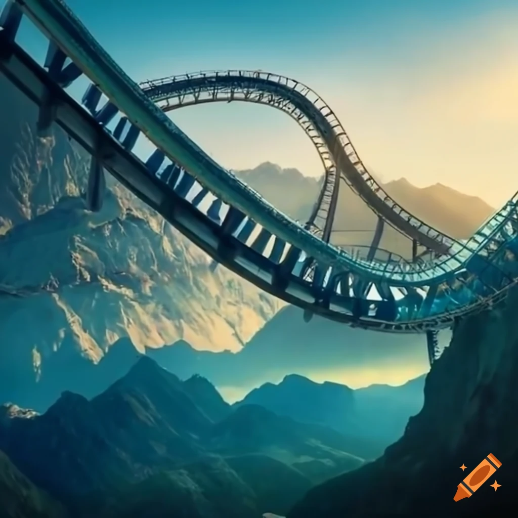 rollercoaster in the mountains