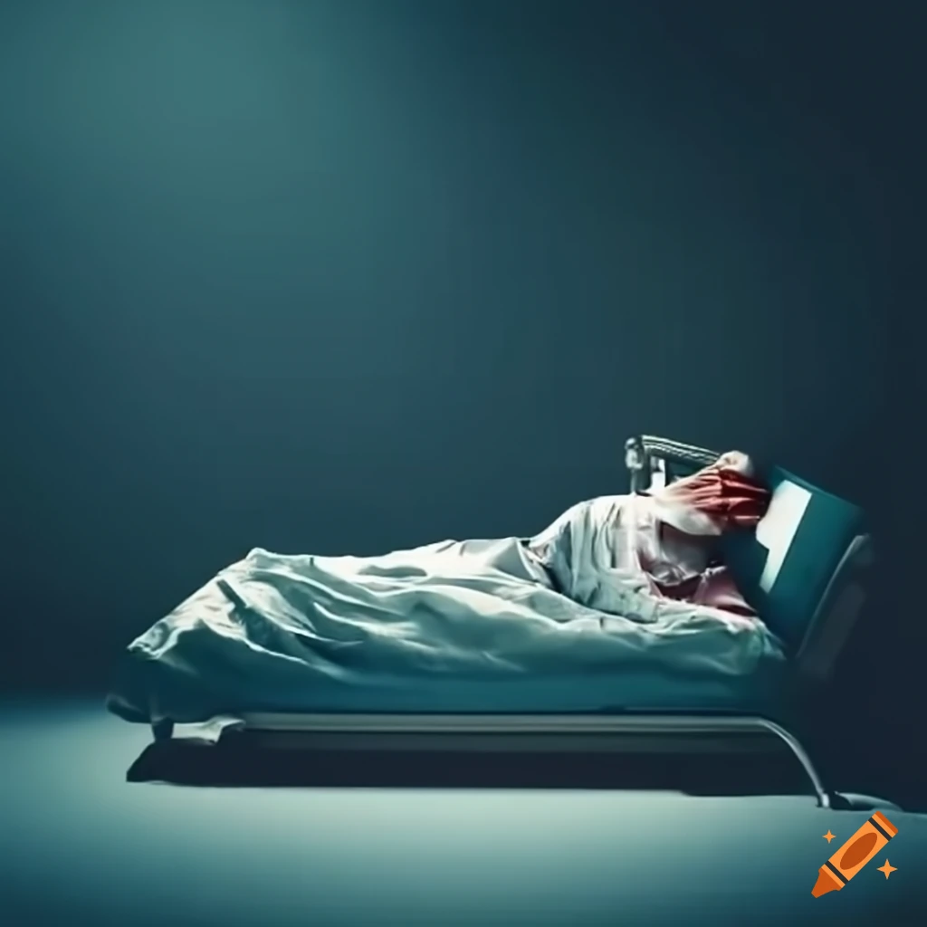 wounded soldier in hospital bed