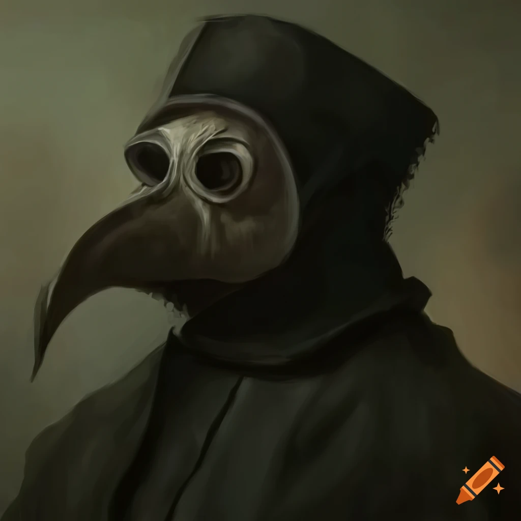 Renaissance painting of a plague doctor