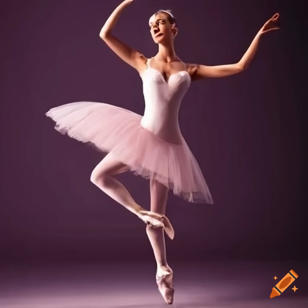 elegant ballerina dancing