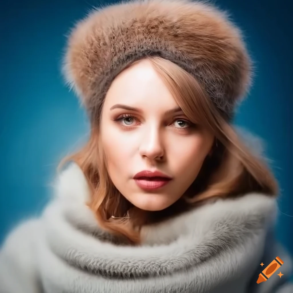 Stylish woman in winter outfit