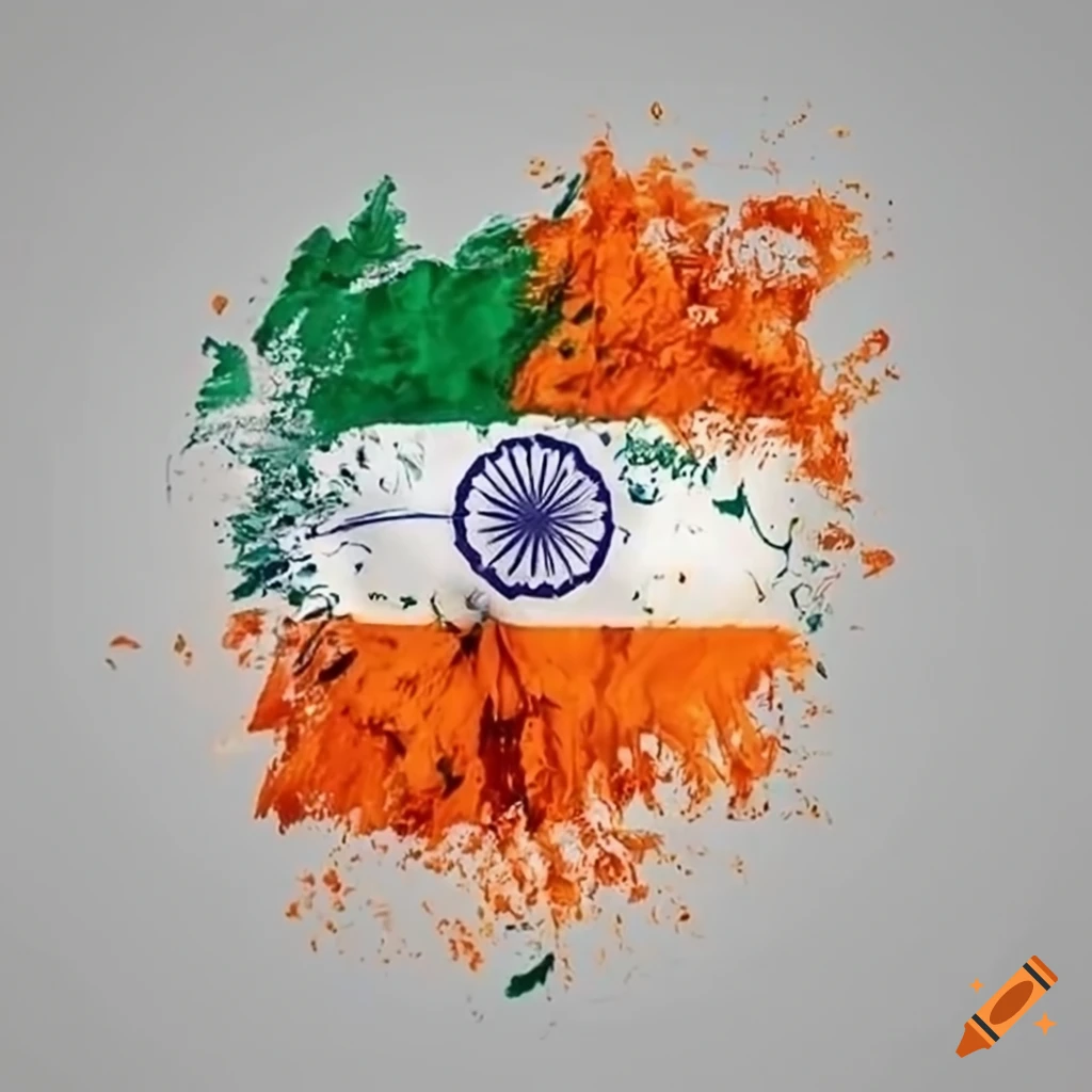 Indian Flag Waving Proudly On Craiyon