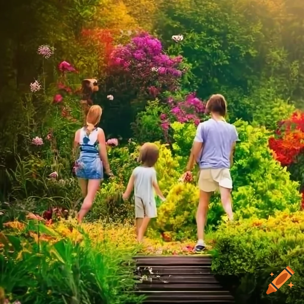 vibrant-garden-with-blooming-flowers-and-curved-stairs-on-craiyon