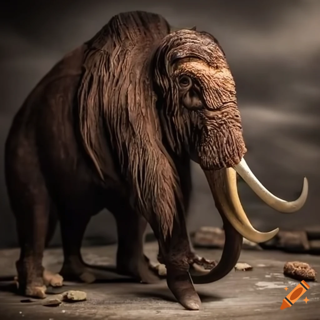 funny image of a mammoth in a desert