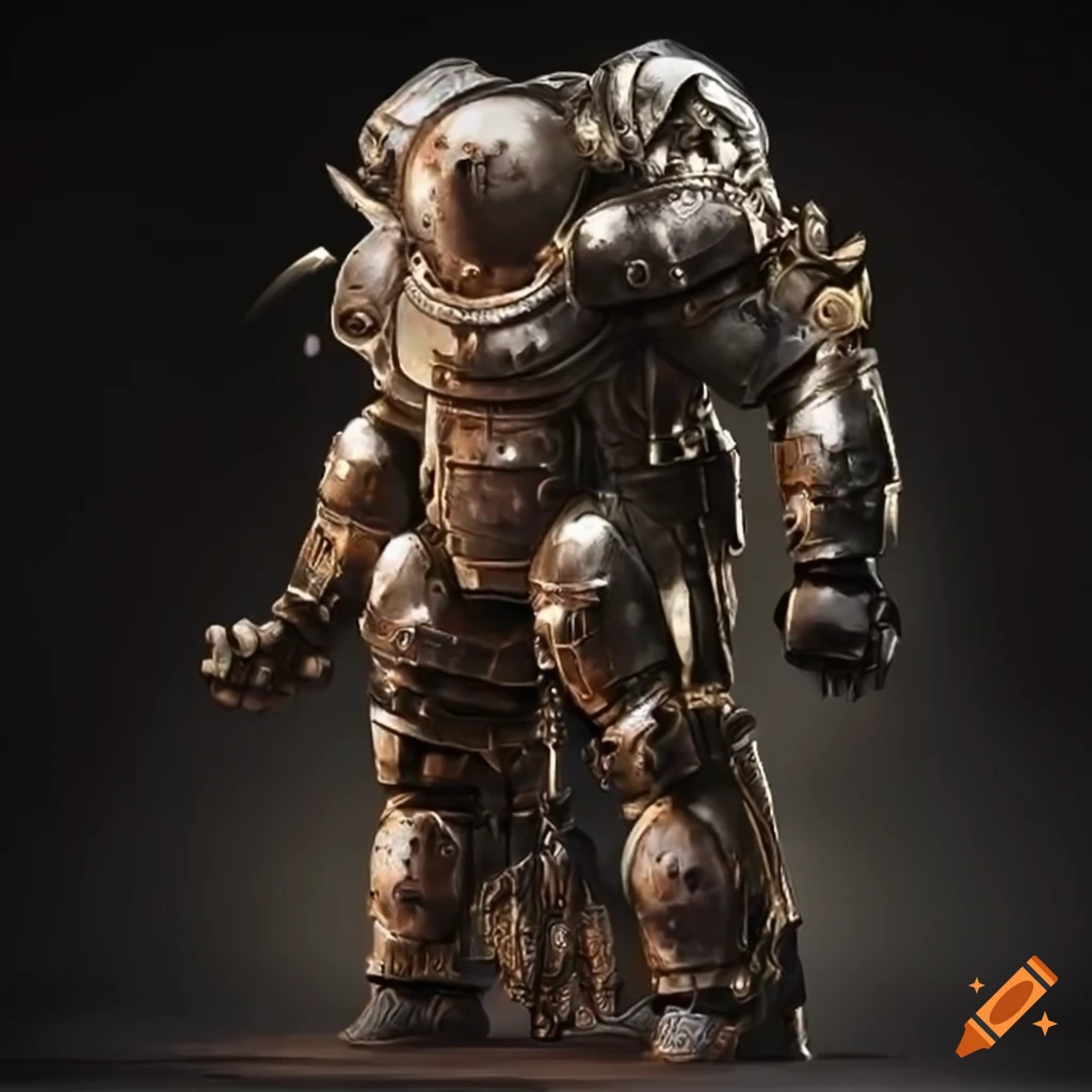 image of an ornate armored spaceman