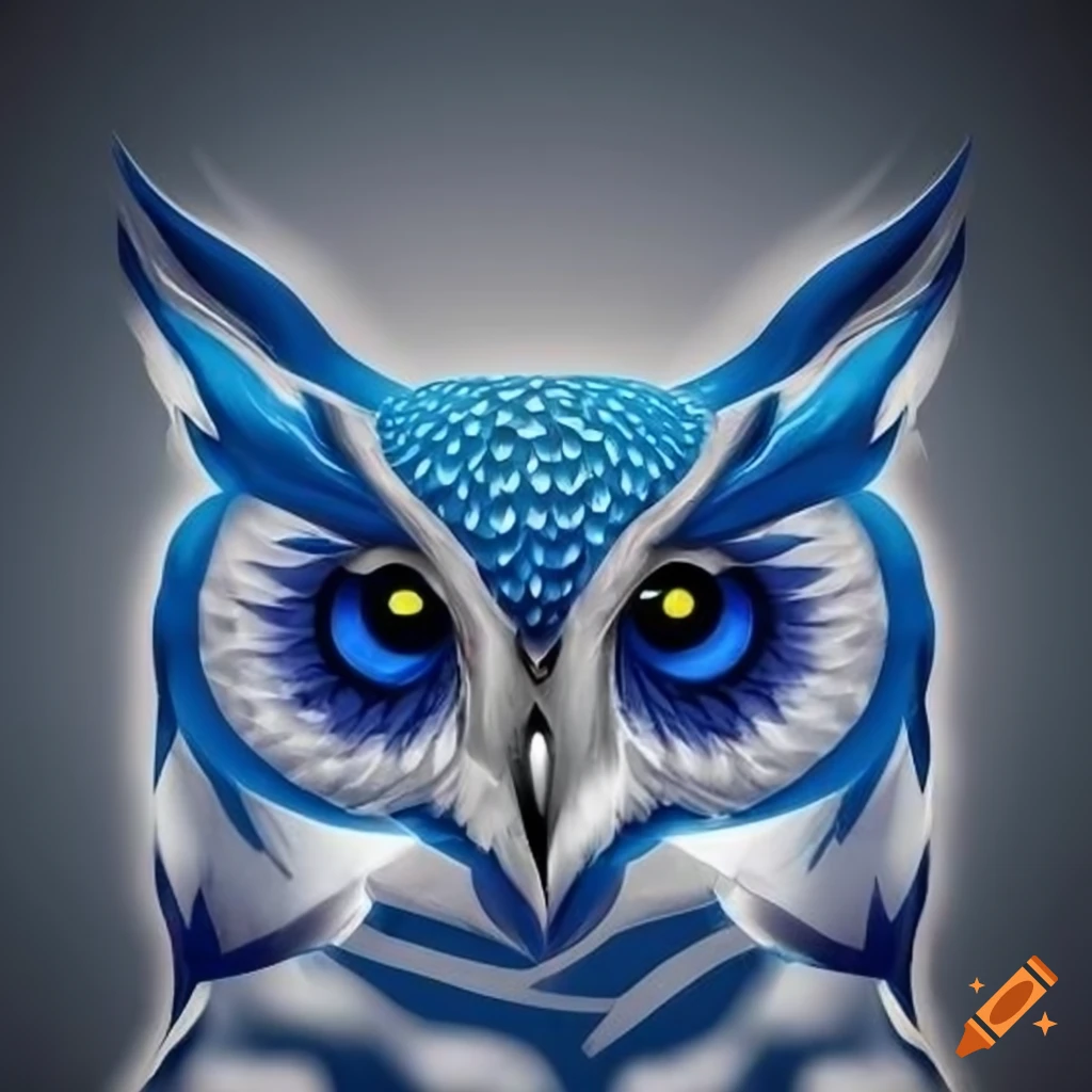 Anderson Shiro sports team logo with fierce looking owl eyes