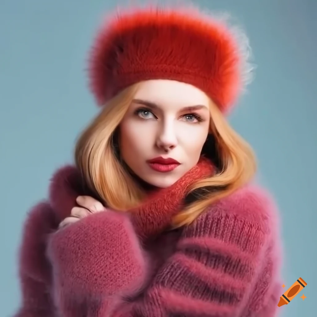 Woman in stylish winter outfit