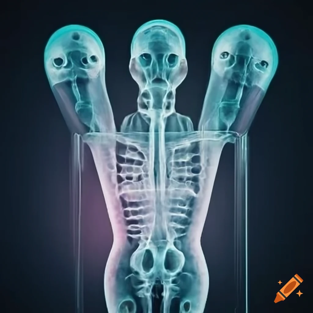 x-ray of a laboratory experiment