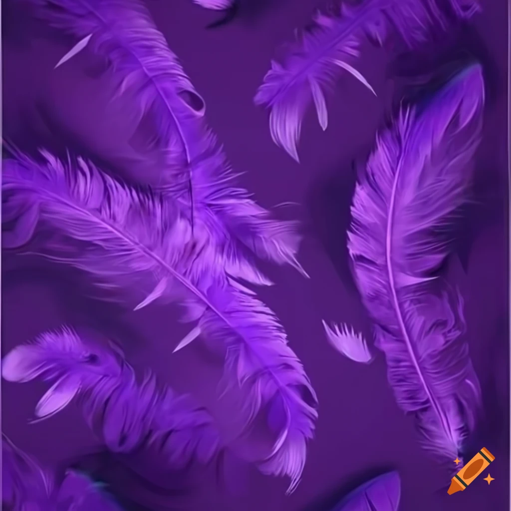 Purple wallpaper with falling feathers turning into computer codes on  Craiyon